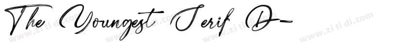 The Youngest Serif D字体转换